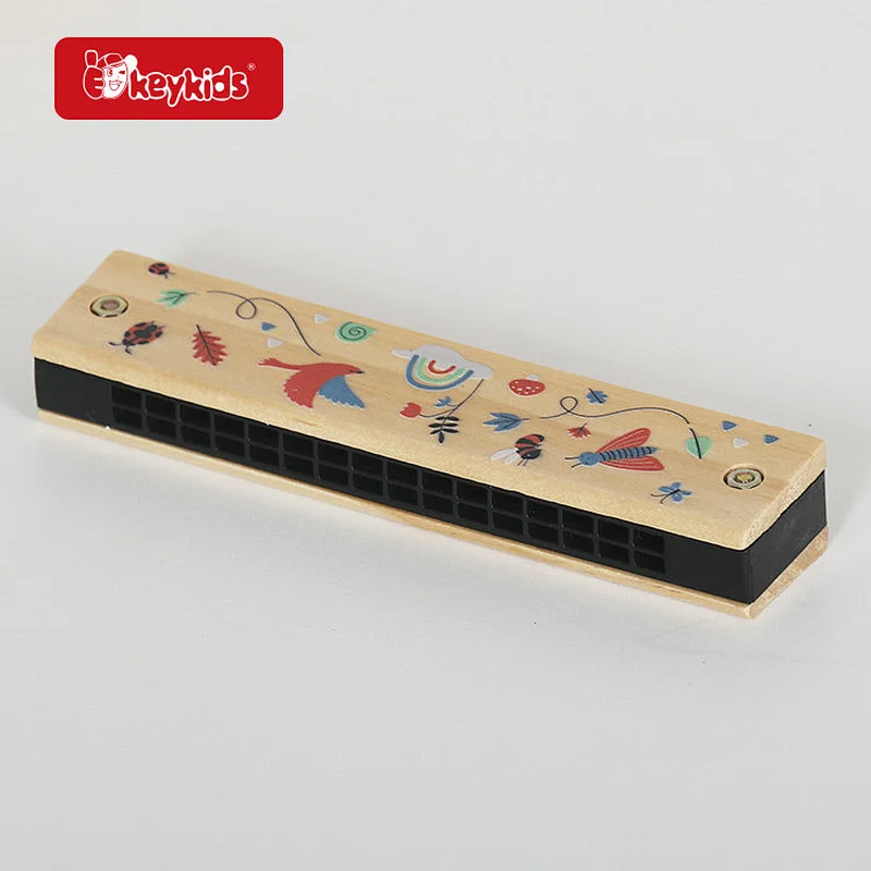 Eco Friendly Natural Wooden Percussion Instruments Musical Toys for Boys and Girls W07A258